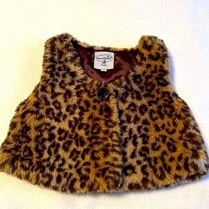 4T Mud Pie Faux Fur Vest